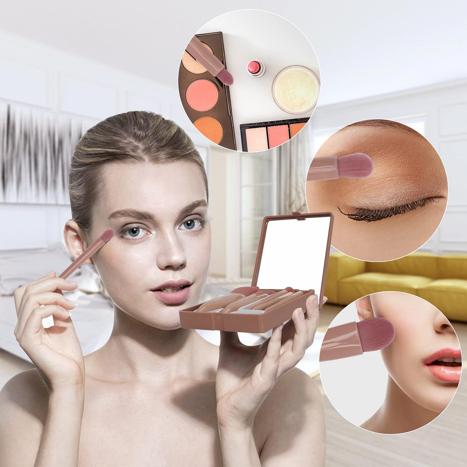 Набір Unaone Professional Makeup Brush з дзеркальною коробкою 5 шт., фото №6