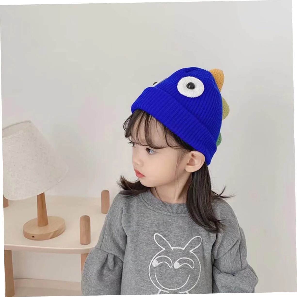 Вовняна шапка Дитяча тепла мультяшна, фото №4