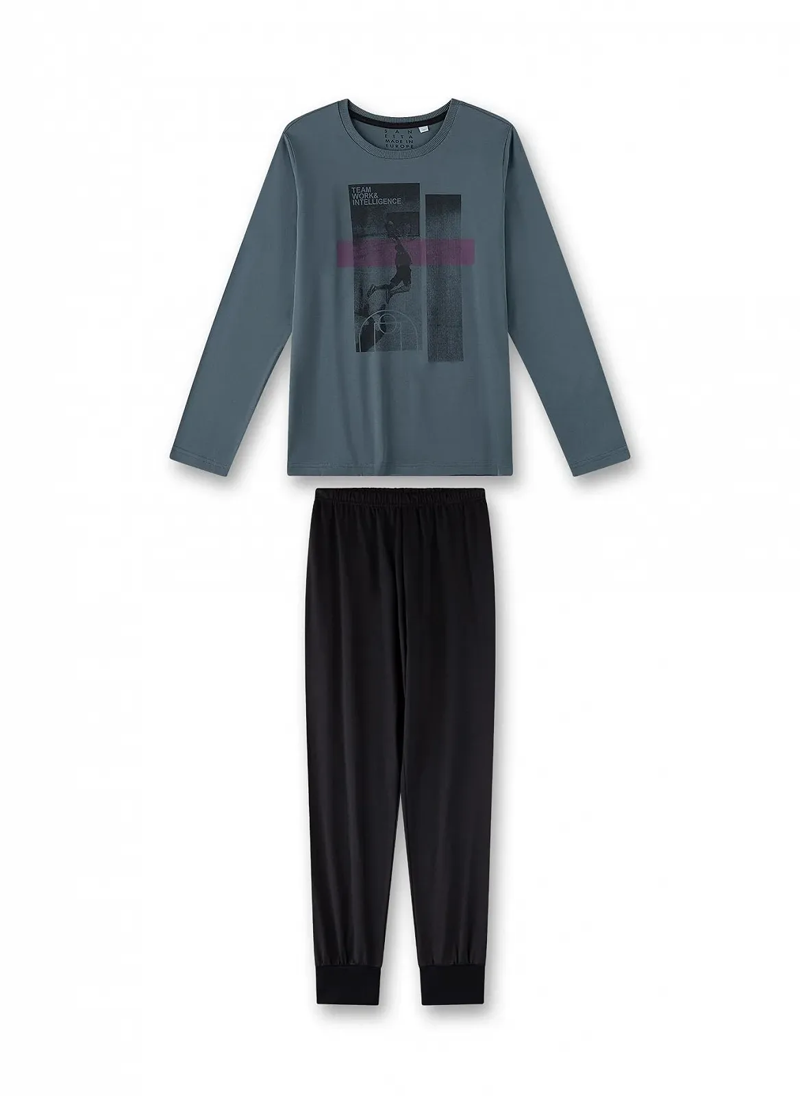 Піжама Sanetta для хлопчиків Сірий, фото №1