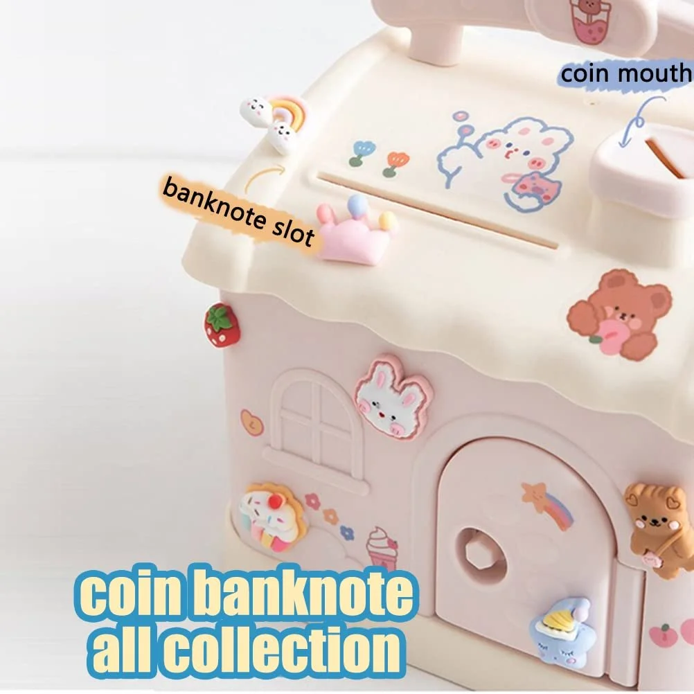 Скарбничка-будиночок Cartoon House DIY з 3D-наклейками, фото №5