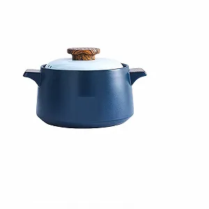 Кастрюля для запекания OQHAIR керамическая Синяя - Фото 1