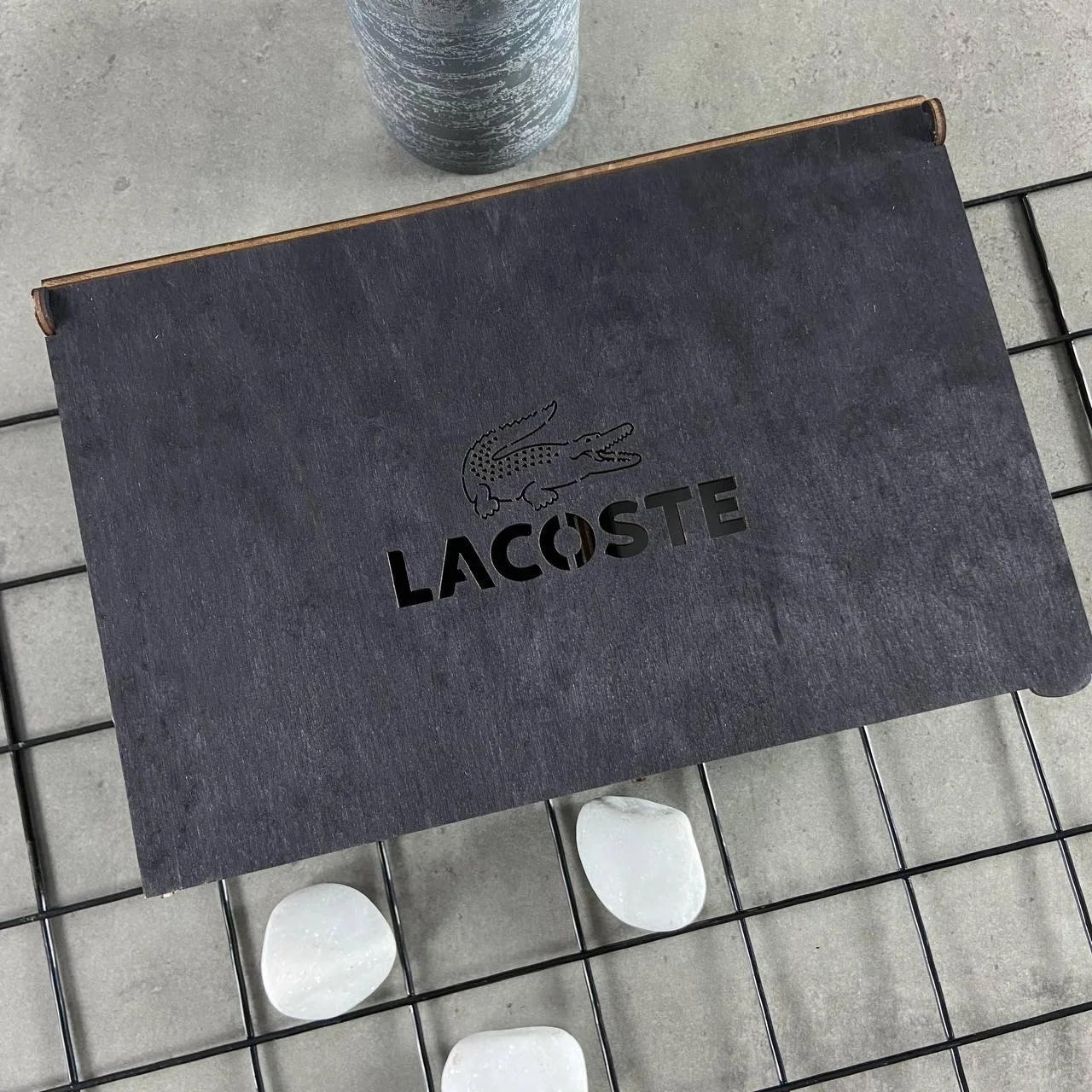 Чоловічий подарунковий набір Lacoste (Ремінь + Гаманець), фото №6
