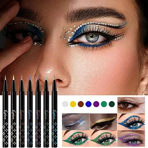 Подводка для глаз TocaFeank Glitzer-Eyeliner-Stifte-Set, Разноцветный synthetic.ua - Фото 1