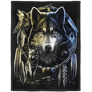 Одеяло YISUMEI Фланель Волк Mandela, 150 x 200 см - Фото 1