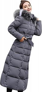 Жіноче Максі Пухове Пальто з Капюшоном - Фото 1