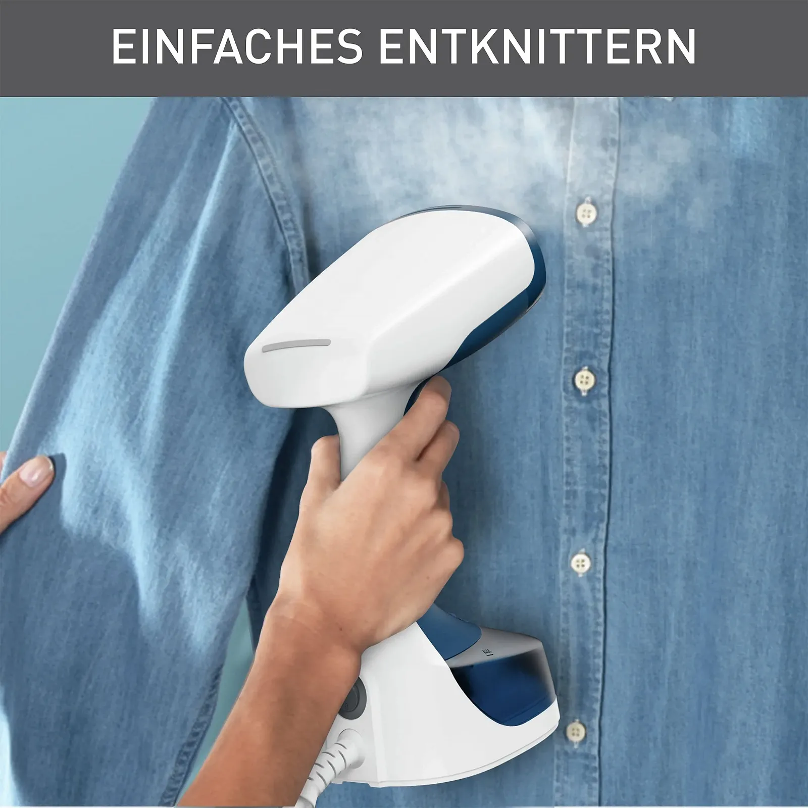 Вертикальный отпариватель Tefal Access Steam Easy DT7170 1400 Вт 25 г/мин Белый/Синий, фото №7