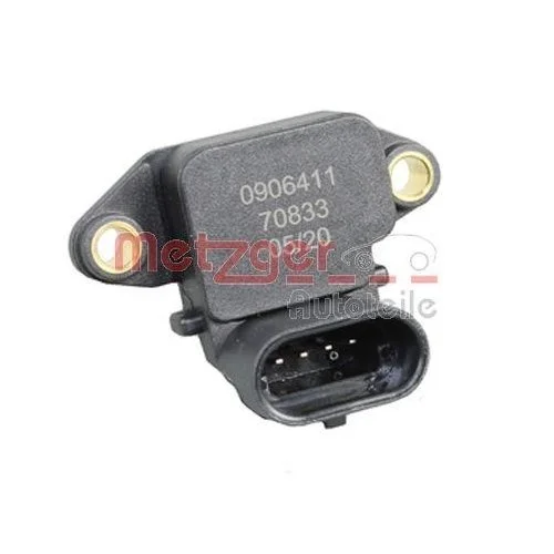 Датчик тиску наддуву METZGER 0906411 для SAAB GENERAL MOTORS, впускний колектор, фото №2