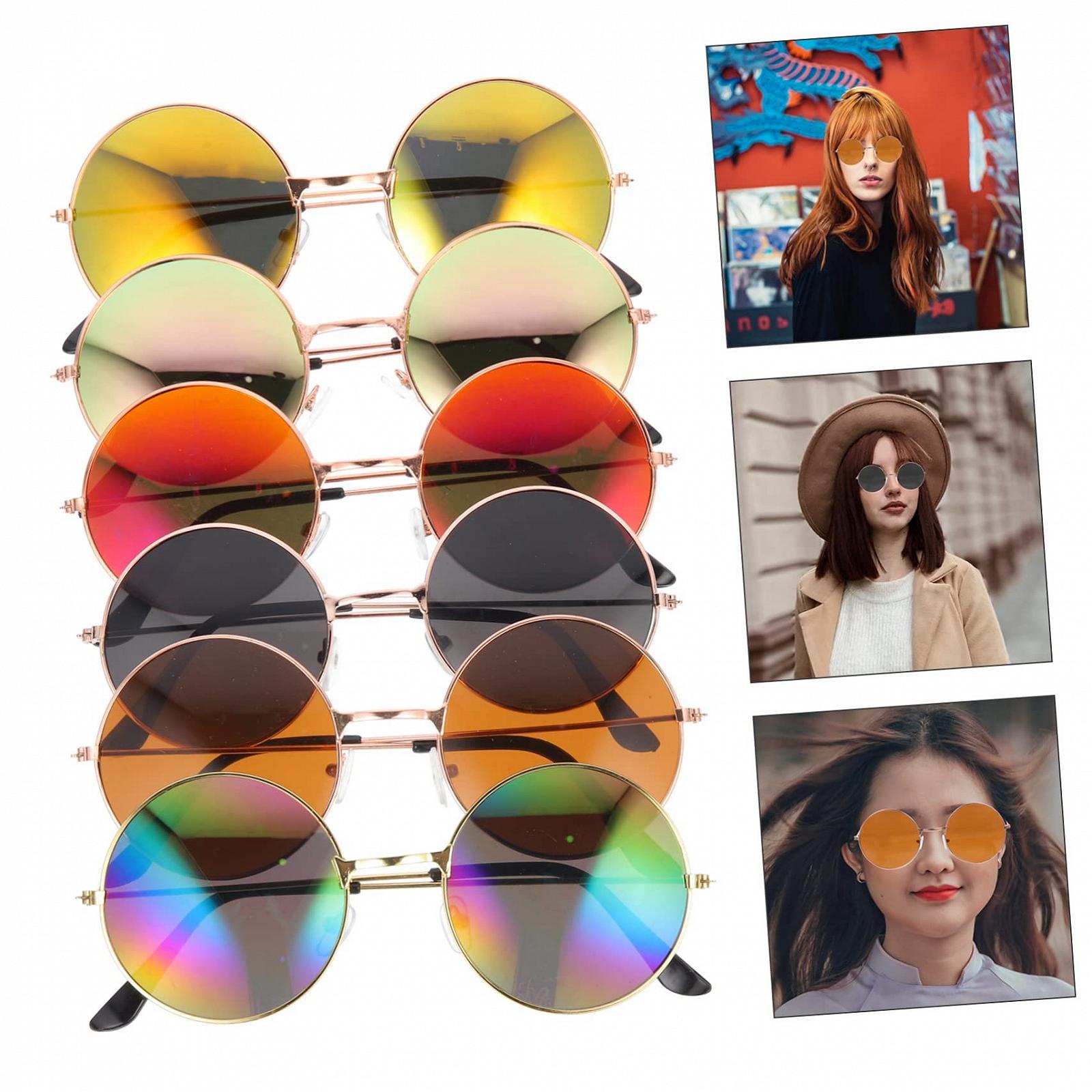 Набір Круглі Сонцезахисні Окуляри PACKOVE 18 штук Різнокольорові, фото №8