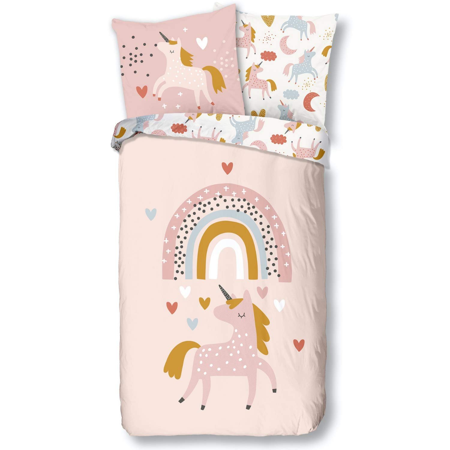 Детское хлопковое постельное белье Aminata Kids с молнией, 135 см x 200 см, серое, фото №9