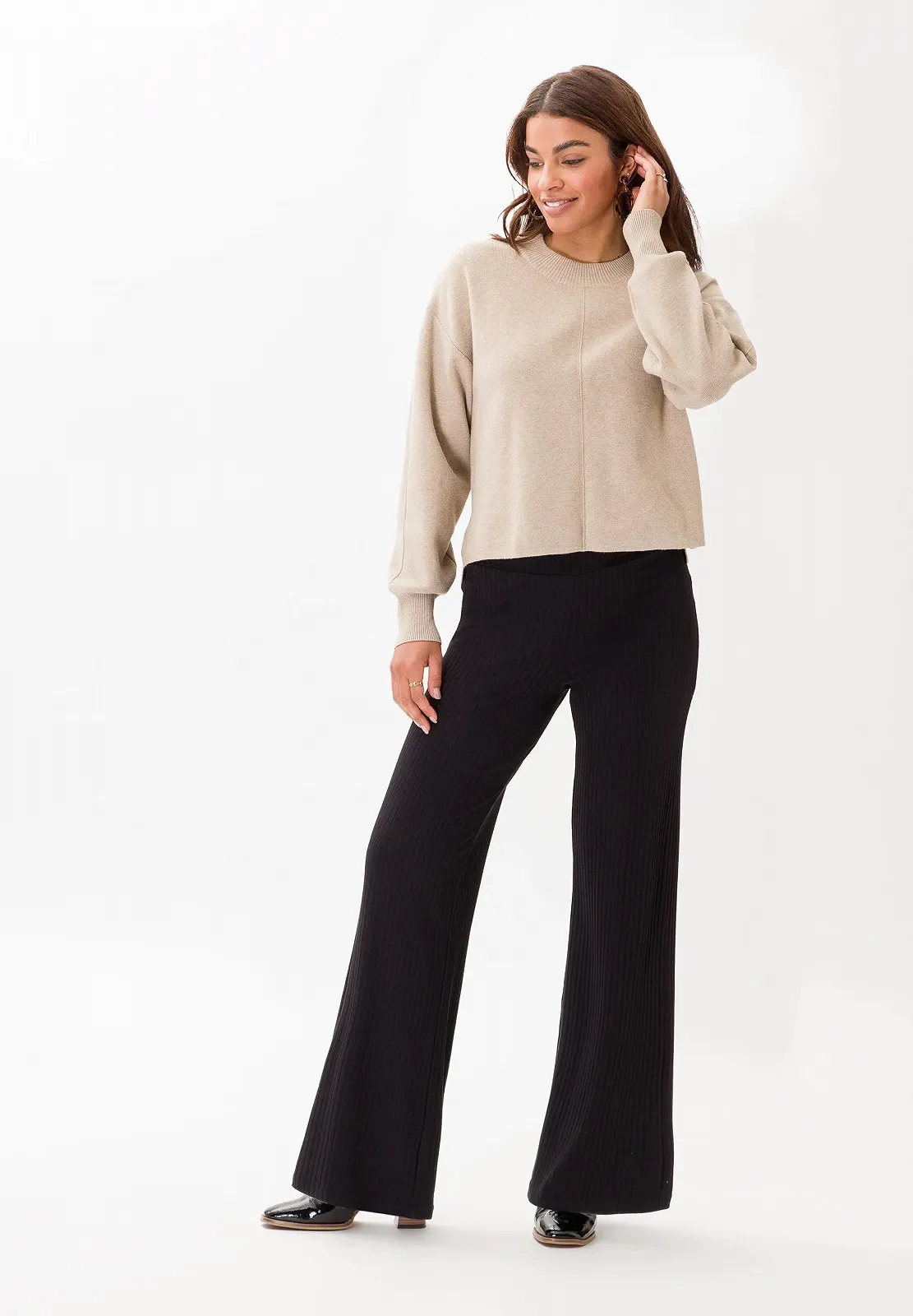 Женский свитер Les Lunes The Nola Sweater Beige Melang - XL, фото №2