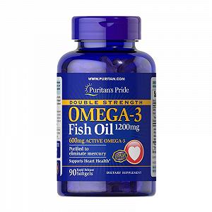 Omega-3 Fish Oil 1200 mg double strength 90 softgels - Фото 1