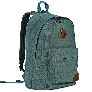 Рюкзак для ноутбука Canvas Vintage ультралегкий 15.6 дюйма Бирюзовый - Фото 1