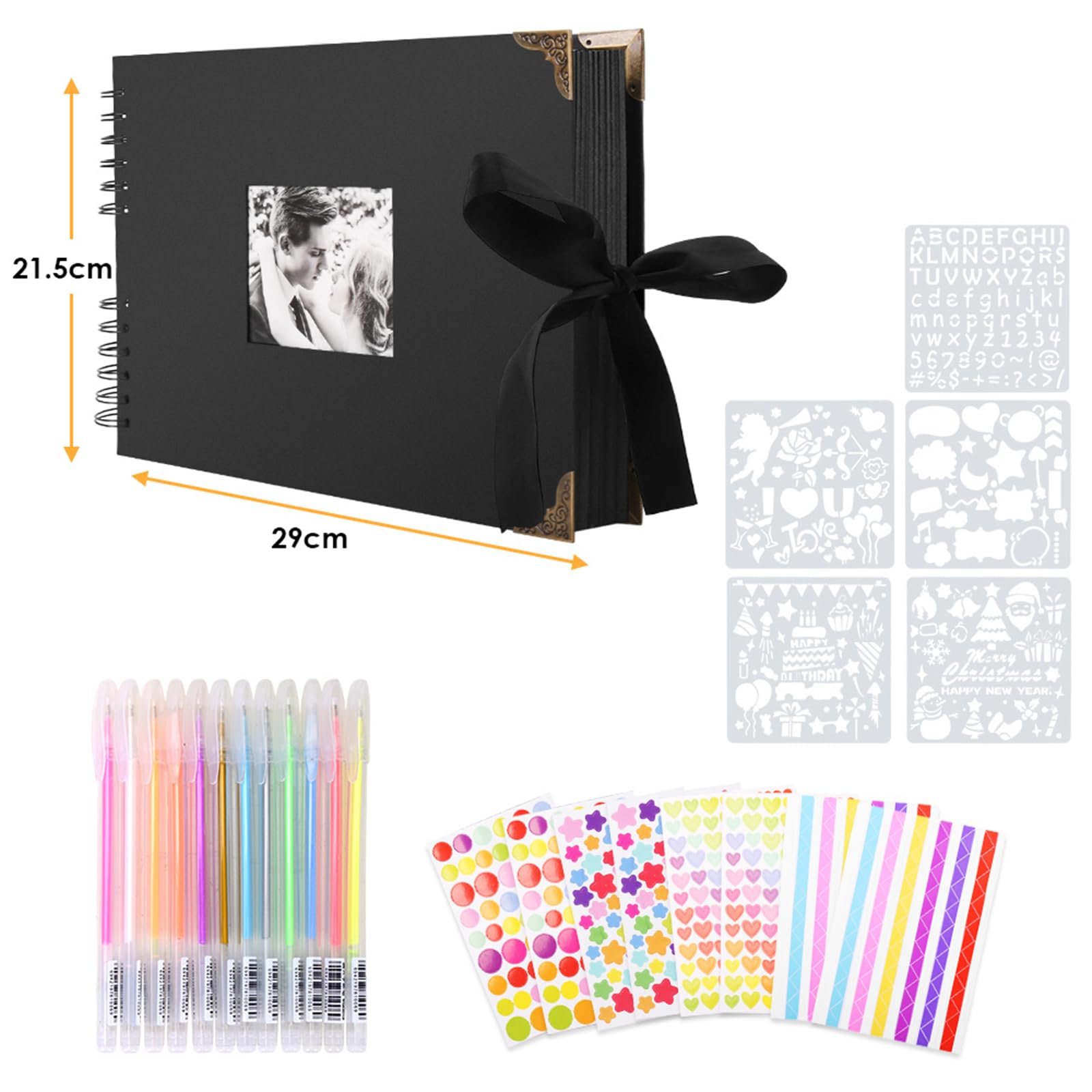 Фотоальбом DIY / Вінтажний / Для скрапбукінгу / 80 сторінок / Чорний, фото №8