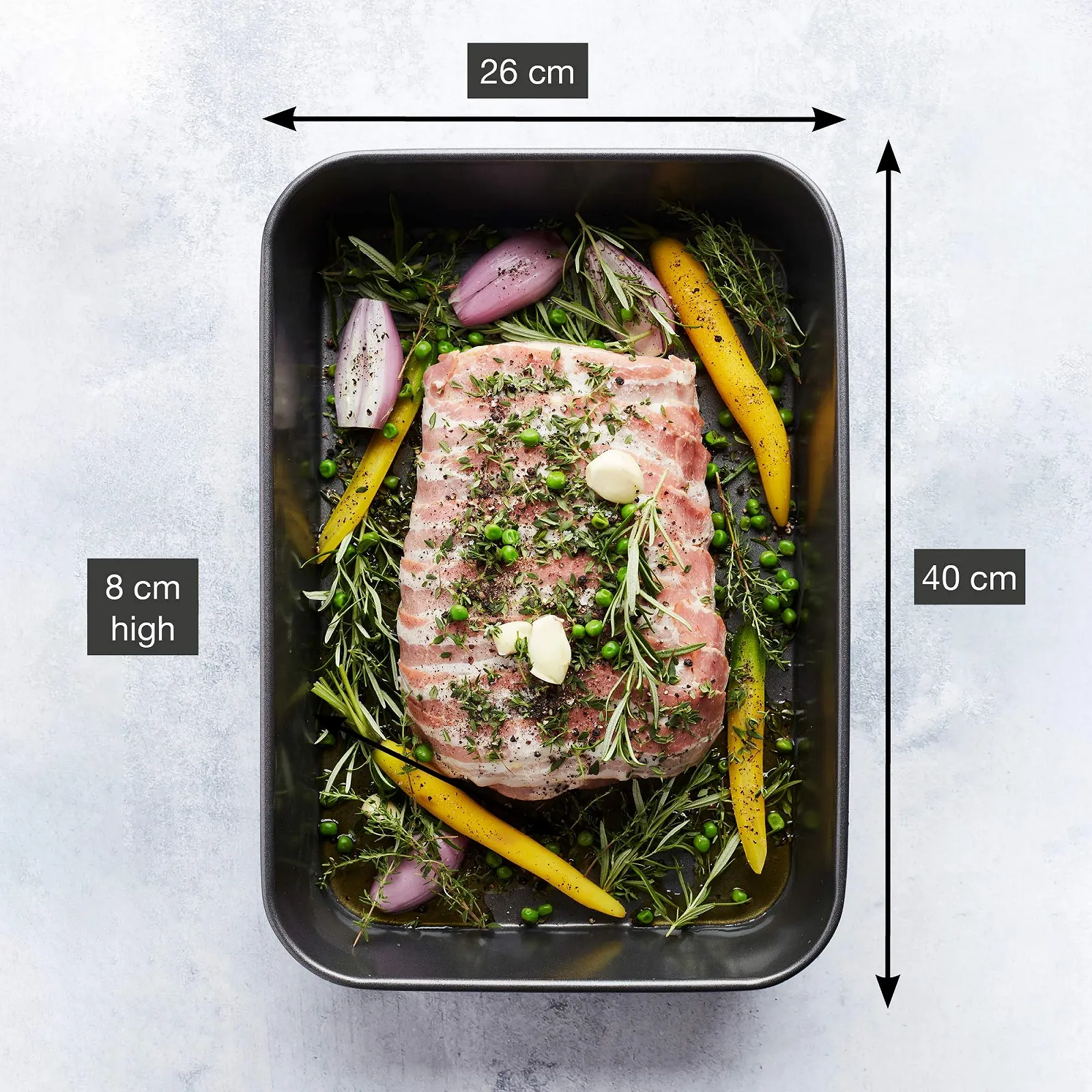 Форма для выпечки Point-Virgule Прямоугольная с антипригарным покрытием 40 x 26 x 8 см, фото №3 Форма для выпечки Point-Virgule Прямоугольная с антипригарным покрытием 40 x 26 x 8 см, фото №3