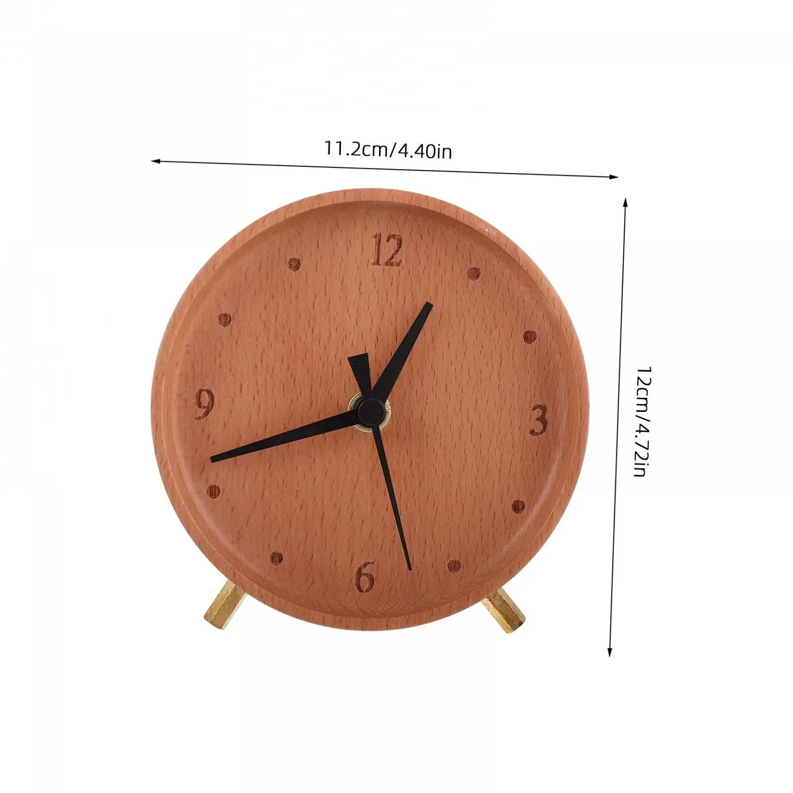 Настільний годинник у стилі ретро PartyKindom Світло-коричневий, фото №2