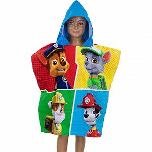 Детское пончо для ванной с капюшоном Paw Patrol Setino 821-612, 55 x 80 см, разноцветное synthetic.ua - Фото 1