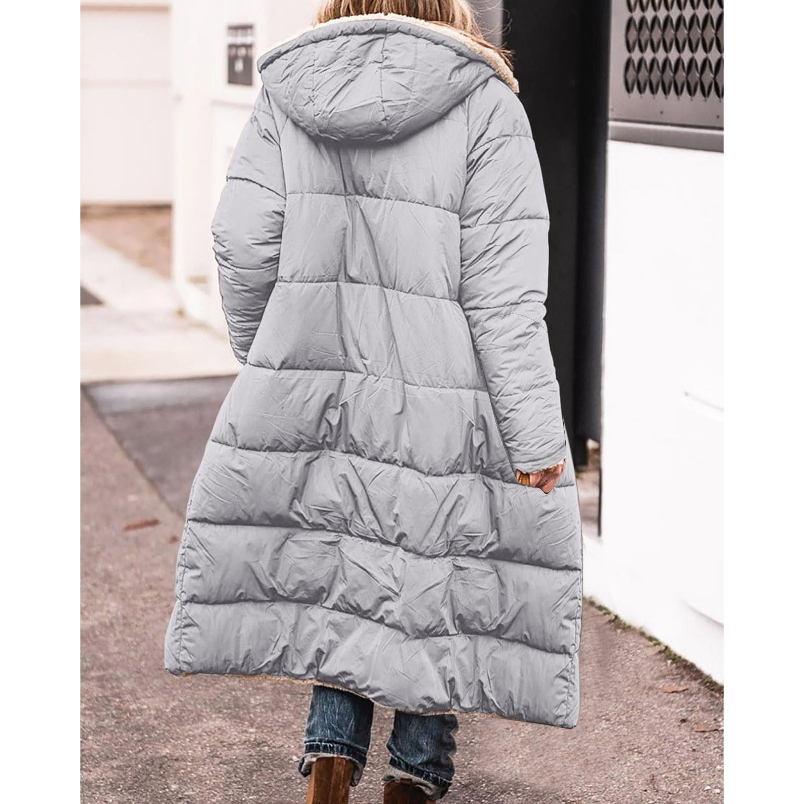 Женская зимняя куртка Yekdmxop Пуховик, фото №4