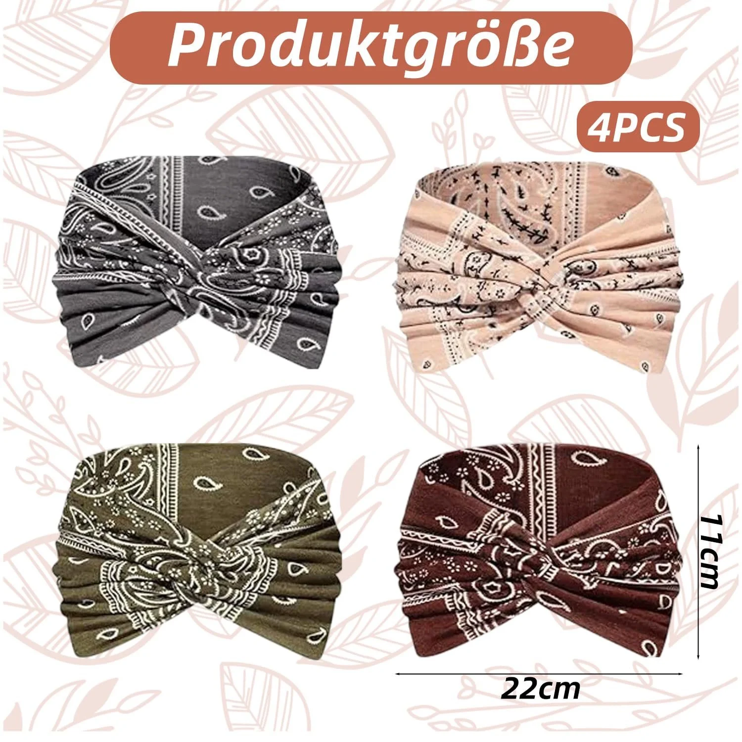 Еластичні широкі пов'язки на голову для жінок, фото №7