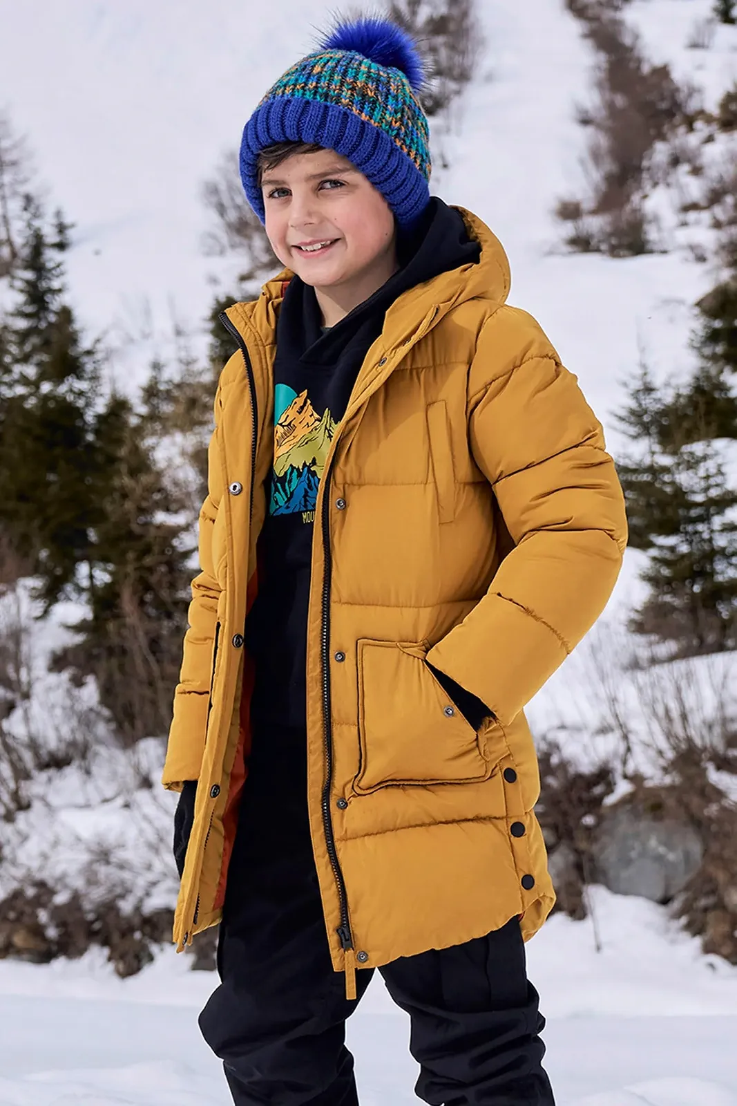 Детская водонепроницаемая куртка с длинным наполнителем Mountain Warehouse Theo, фото №6