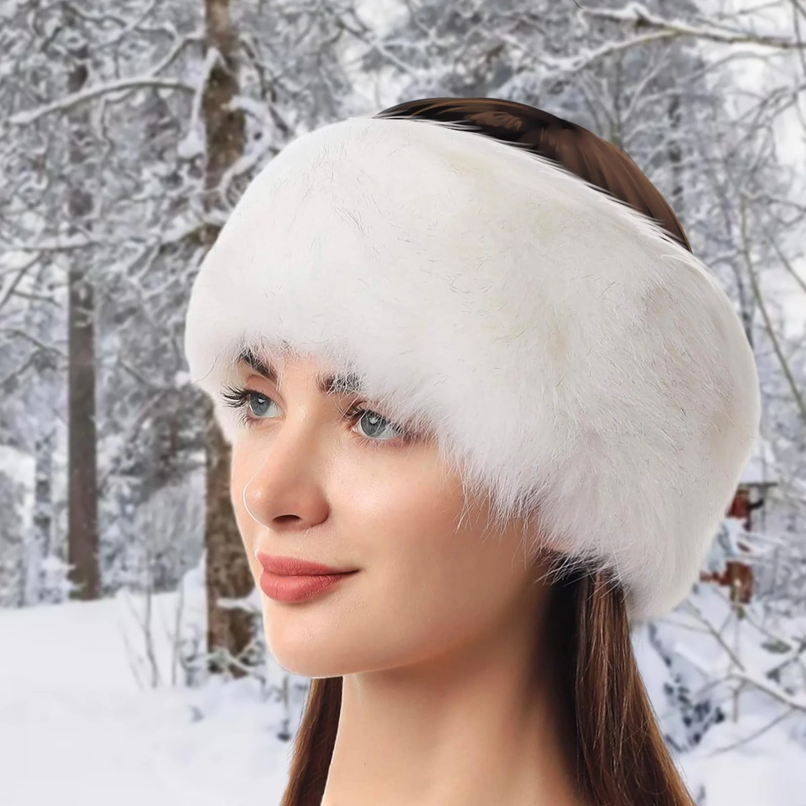 Хутряна пов'язка на голову для жінок, фото №6 Хутряна пов'язка на голову для жінок, фото №6