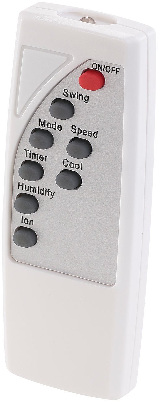 Випарювальний повітроохолоджувач Sichler Haushaltsgeräte LW 440 65 Вт Іонізатор Біло-чорний, фото №2