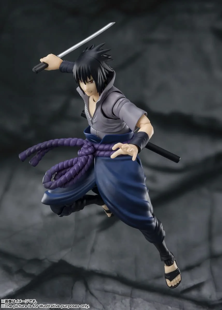 Статуетка TAMASHII Nations Bandai S.H. Figuarts Naruto Sasuke Uchiha Hatred 15 см, фото №5