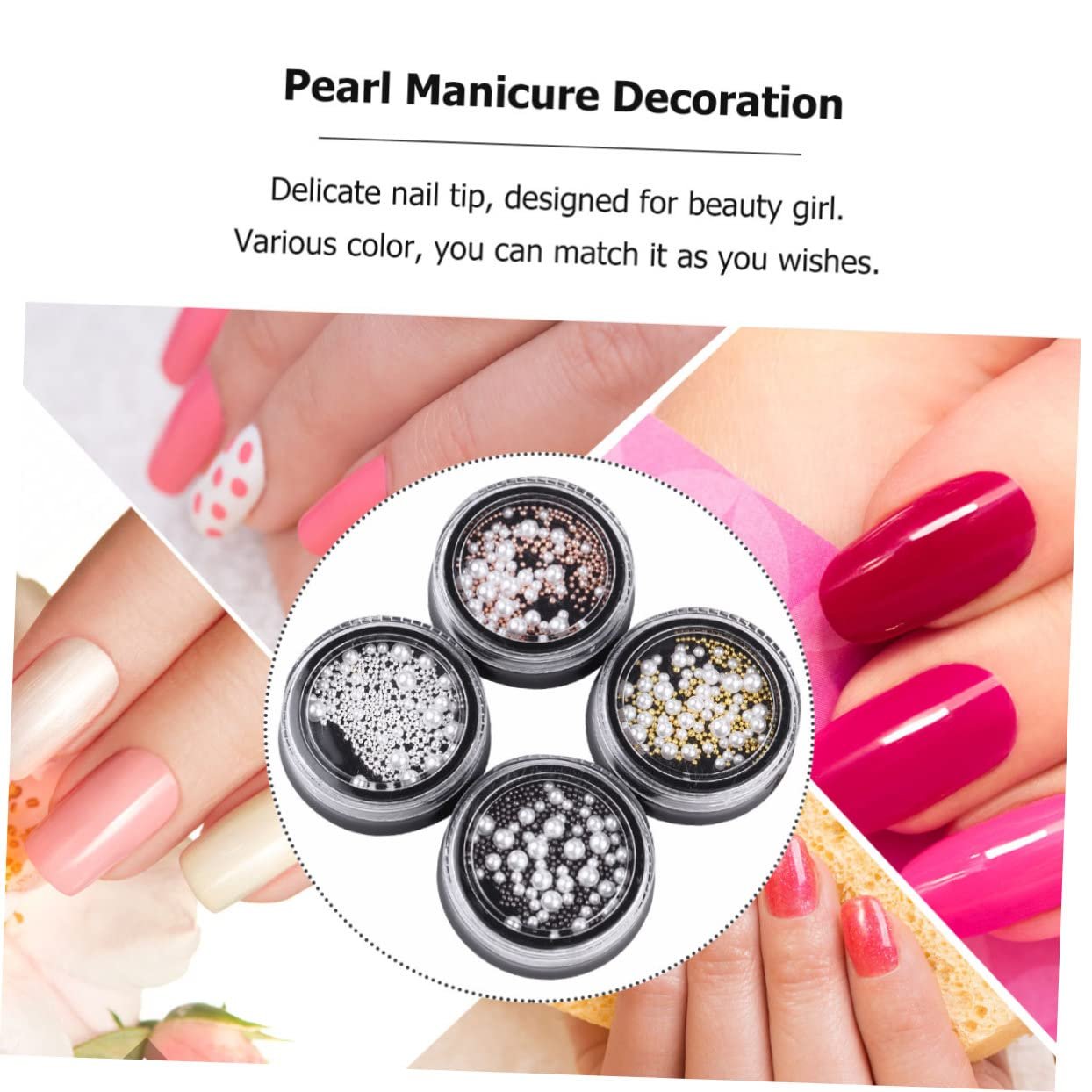Маникюрные бусины Healvian, икорные бусины, 3D ногти, наклейки для ногтей, бусины для нейл-арта, жемчуг для рукоделия, хрустальные бусины для ногтей, самоцветы для нейл-арта, ассорти, фото №8