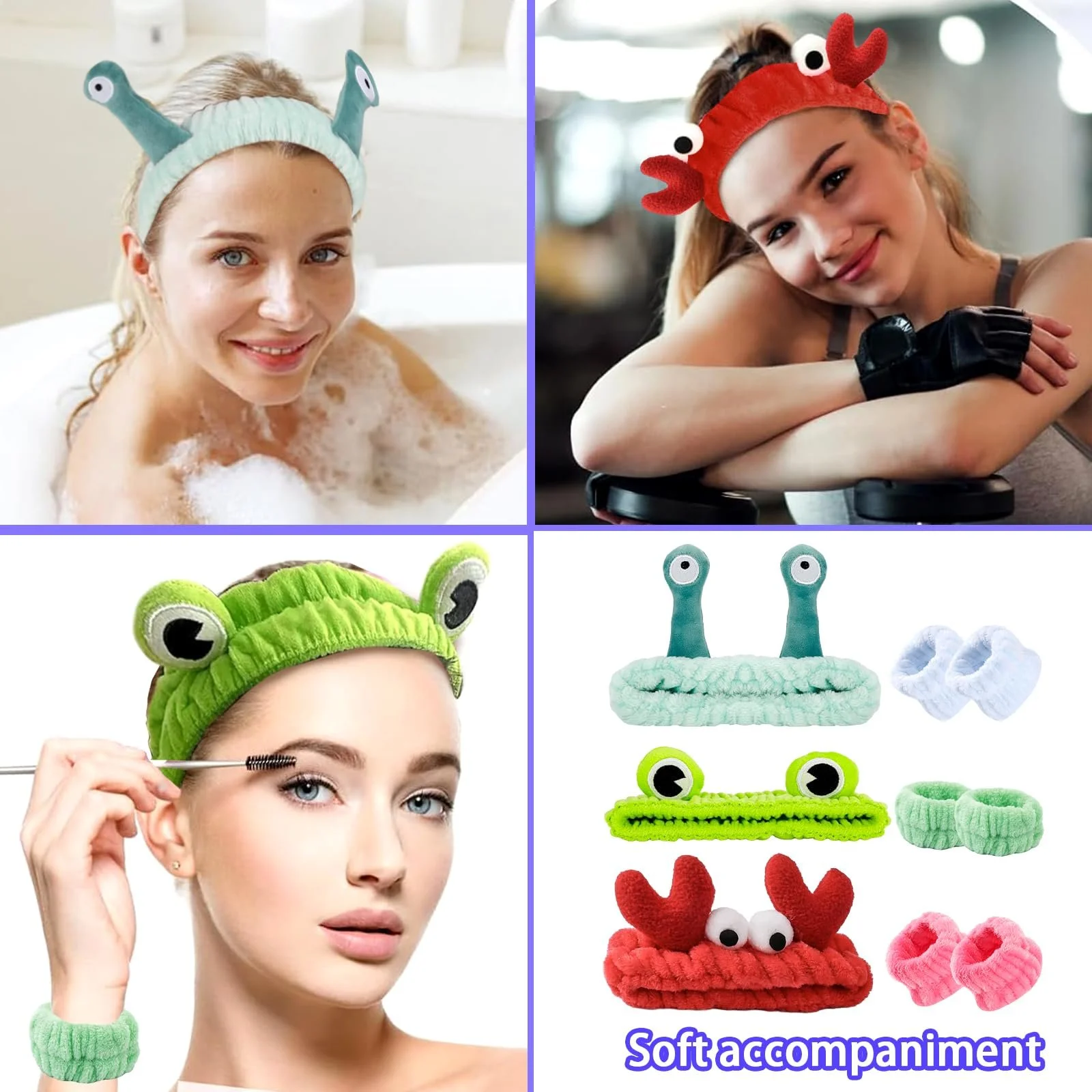 Пов'язка На Голову Набір для вмивання обличчя, фото №7 Пов'язка На Голову Набір для вмивання обличчя, фото №7