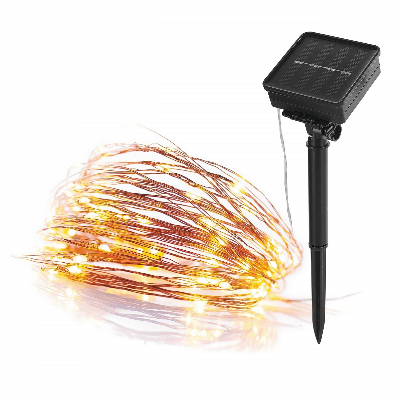 Гірлянда EMOS Micro LED, 120 Nano LED, теплий білий, мідний дріт 12 + 3 м, фото №1