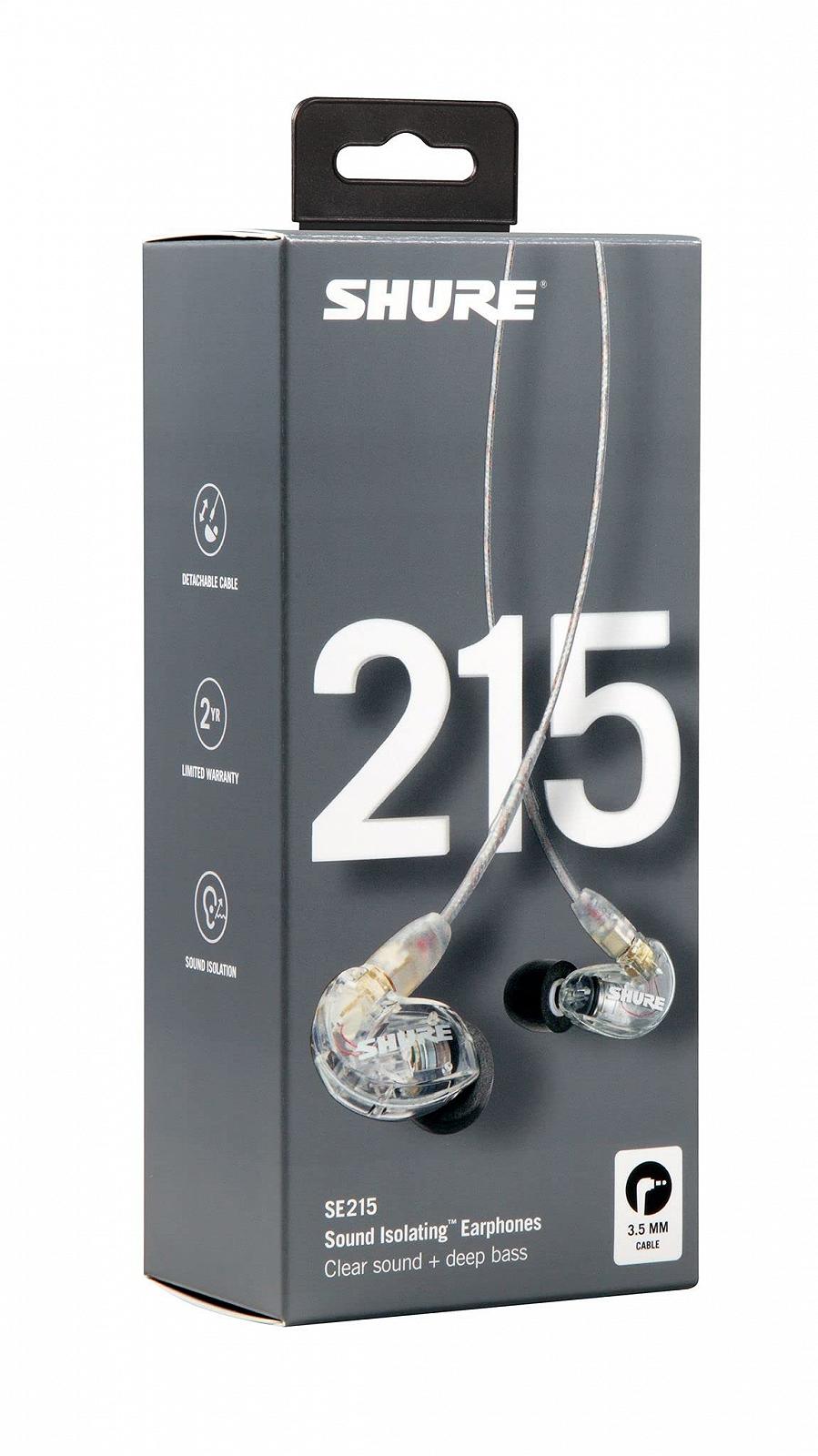 Навушники Shure SE215-CL Прозорі Провідні Внутрішньовушні, фото №7