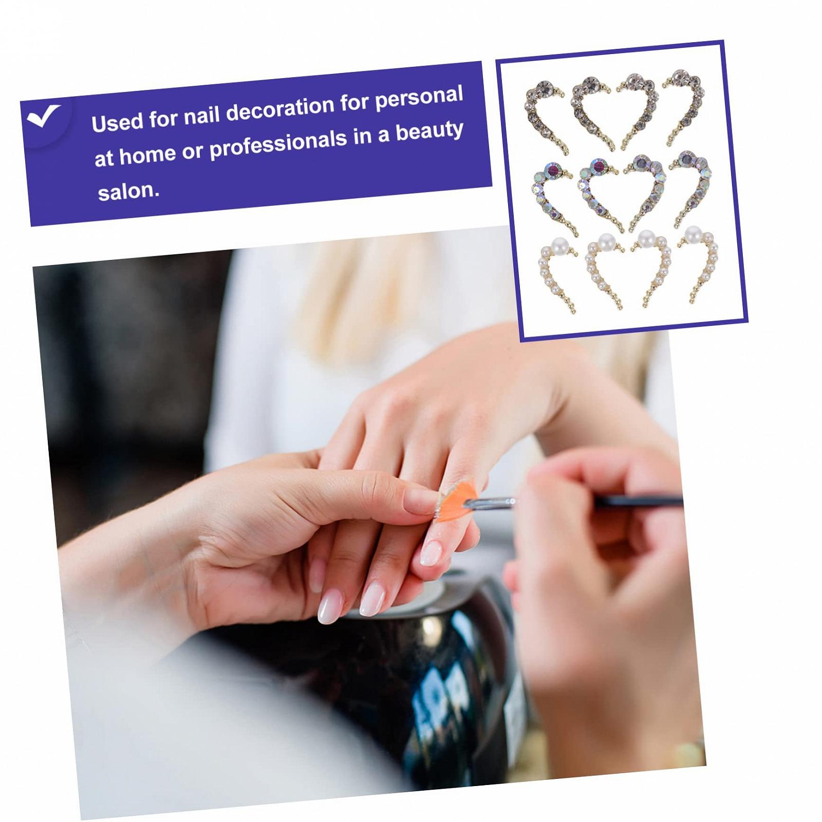 Украшение для ногтей Сердце FRCOLOR 12 штук, фото №8