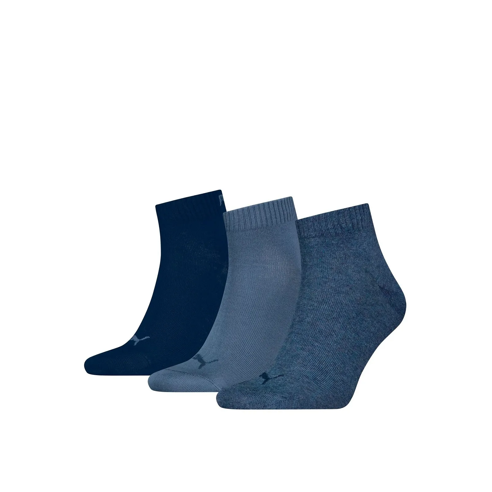 Носки Puma Quarter Unisex 12 пар Хлопковые носки Деним Синий (460), 43-46, фото №2