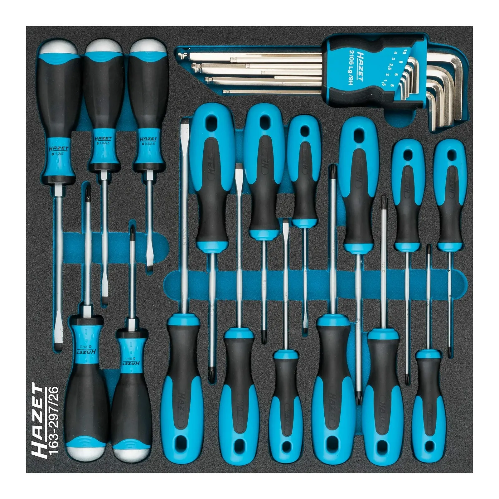Набір викруток Hazet 163-297/26 26 предметів, фото №1