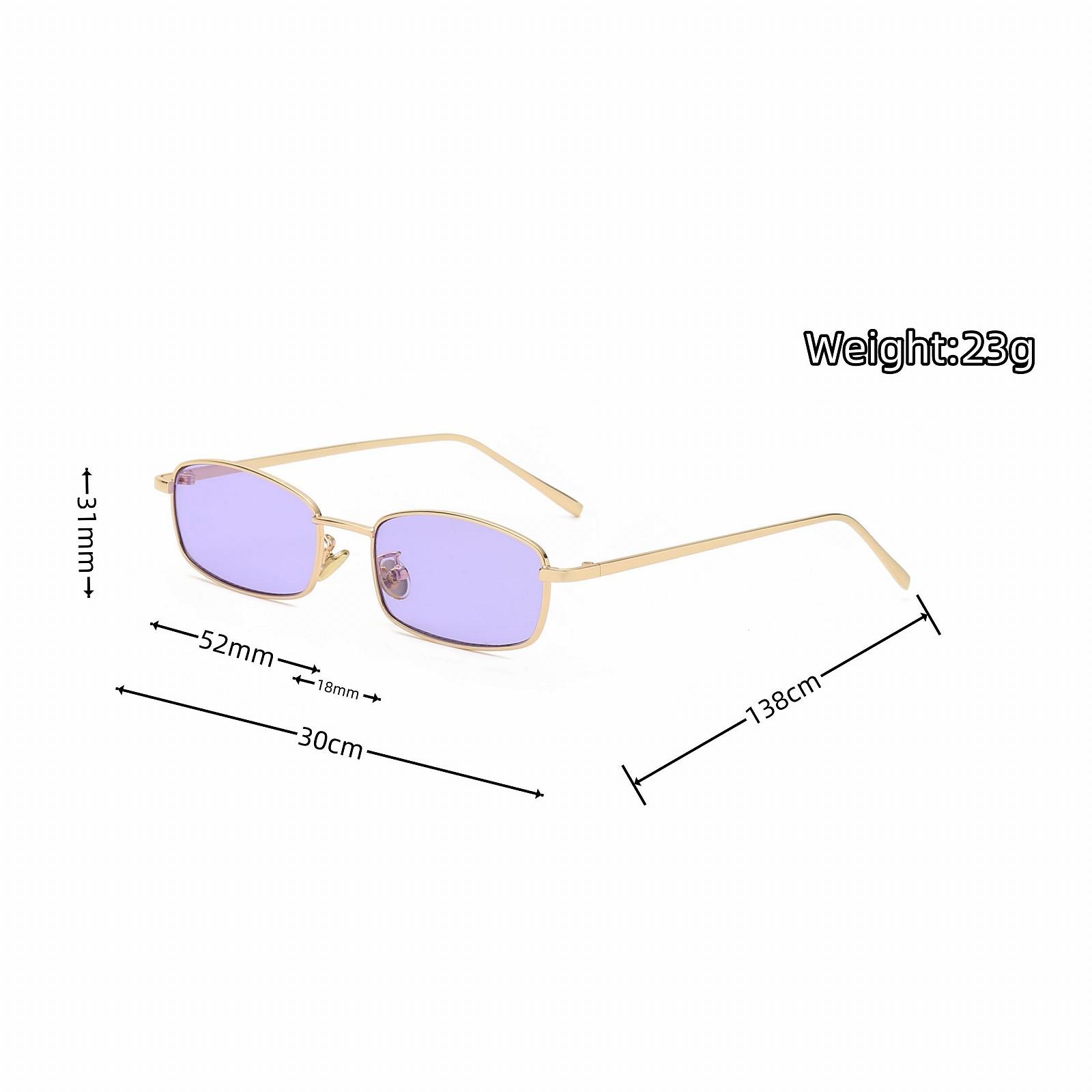 Класичні прямокутні сонцезахисні окуляри QVKUUT Ретро, фото №5