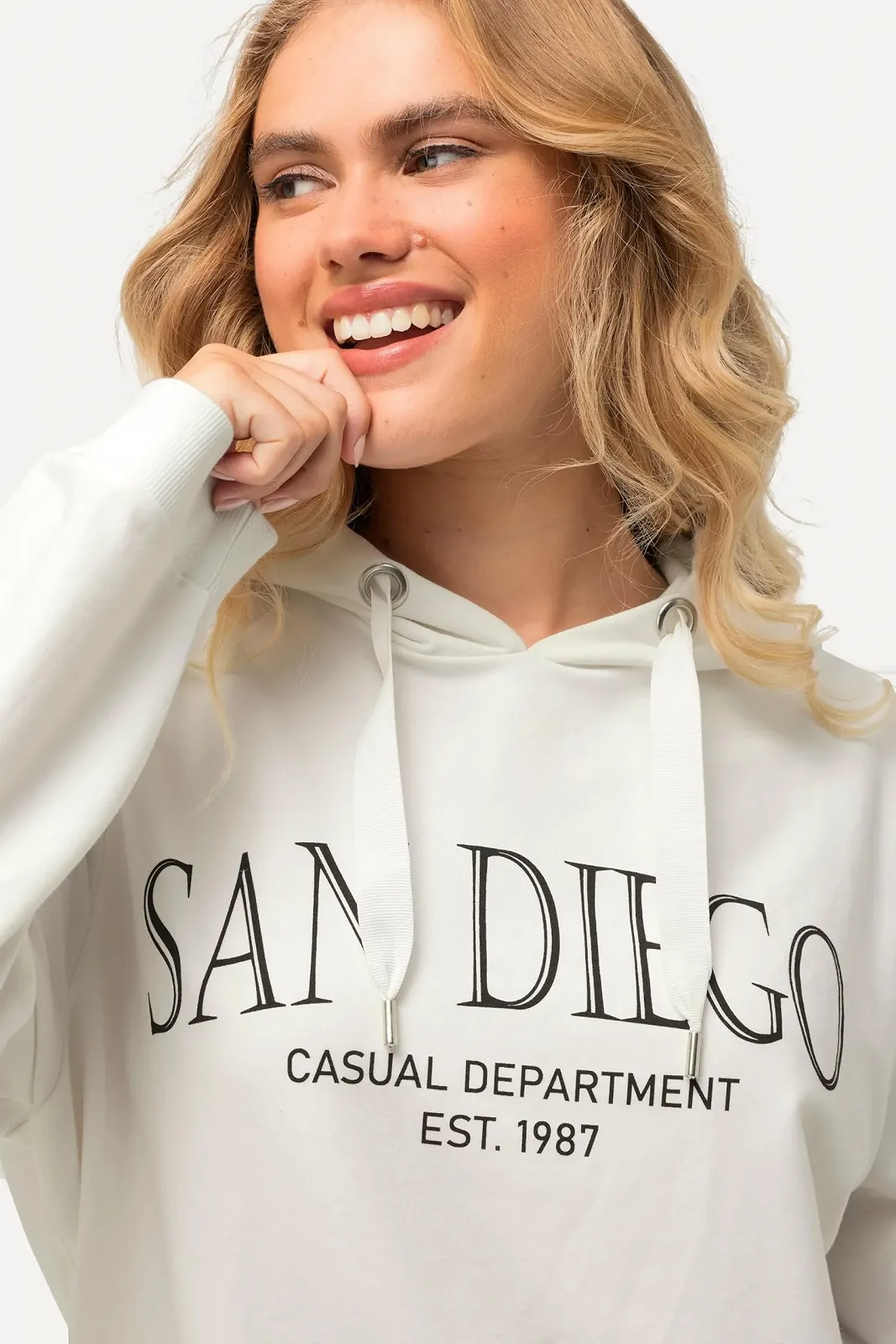 Женский свитшот Ulla Popken С городским принтом, фото №4