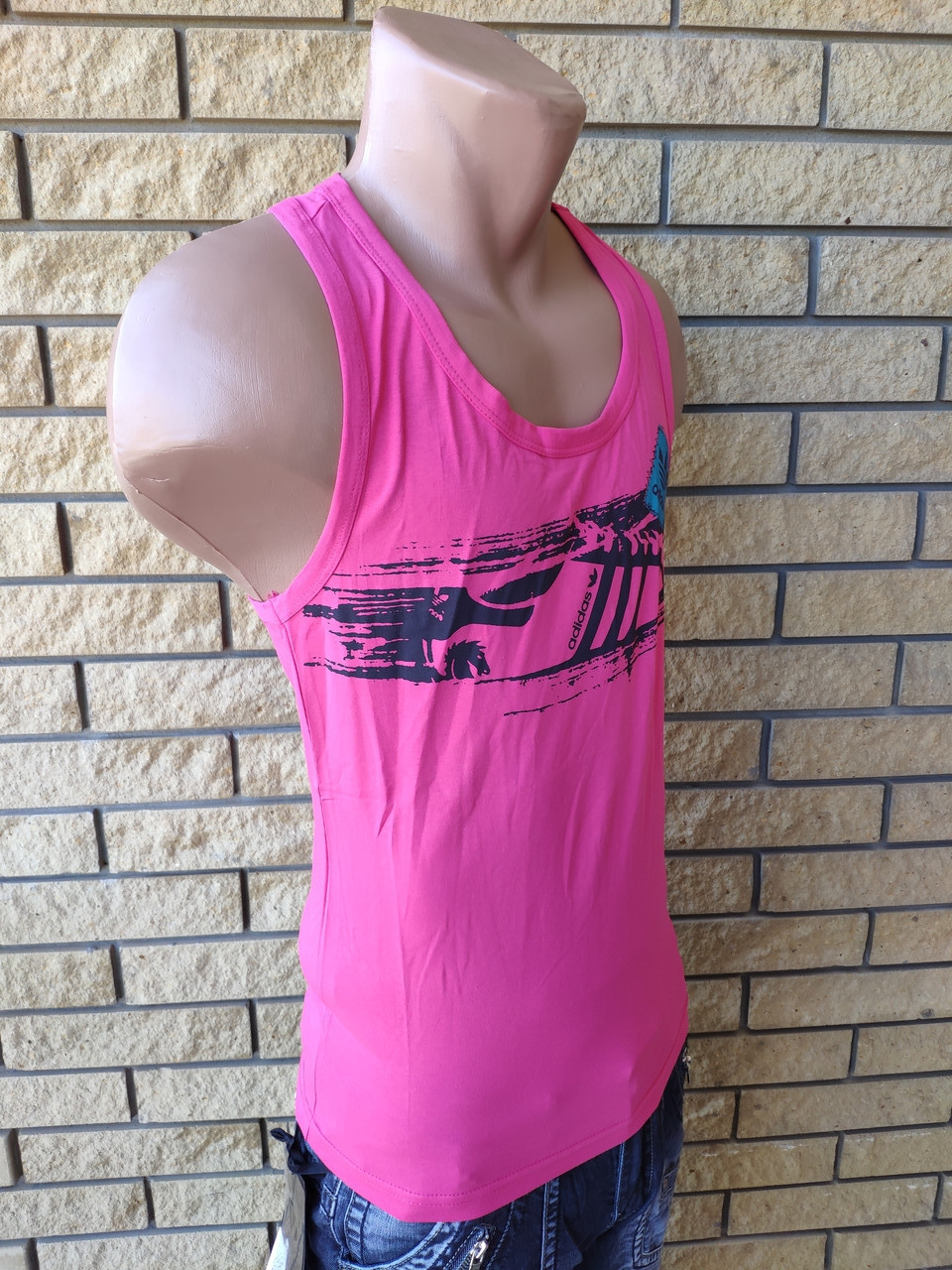 Футболка майка-борцовка мужская брендовая ADIDAS Турция, фото №4 Футболка майка-борцовка мужская брендовая ADIDAS Турция, фото №4