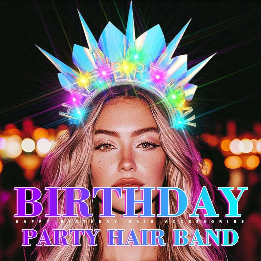 Обруч-корона на день народження зі світлодіодами, фото №5
