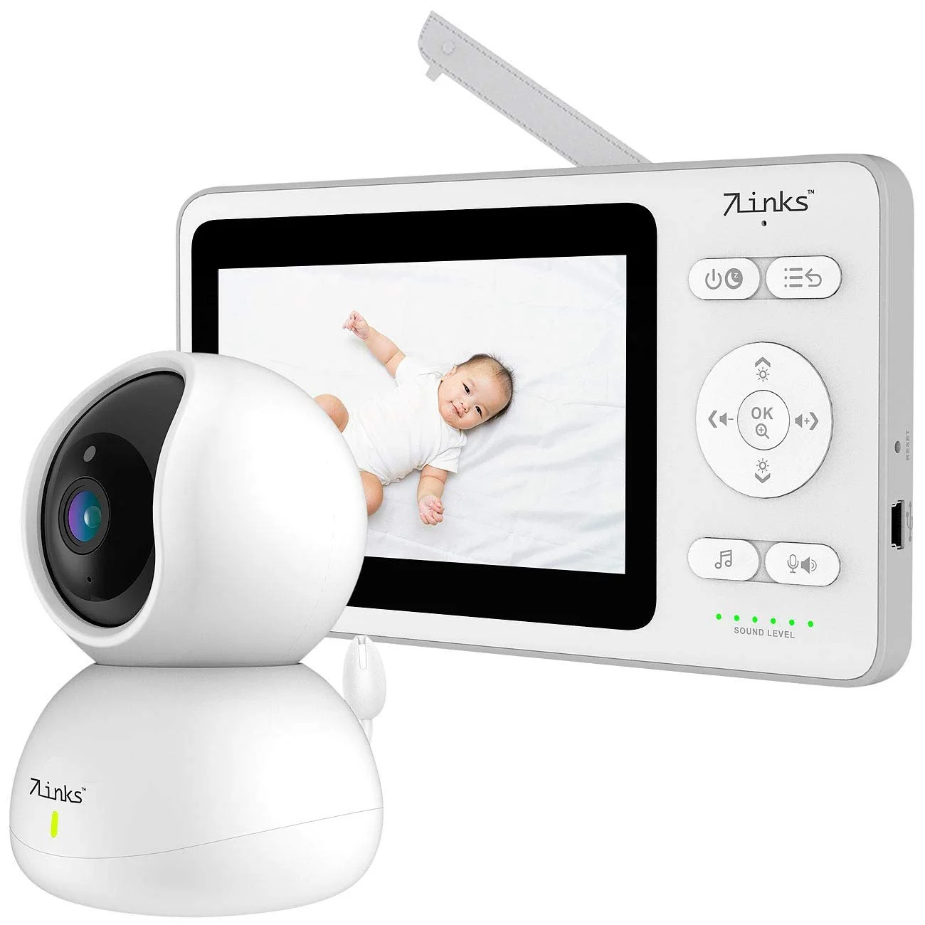 Відеоняня 7links VBP-430 11 см (4,3") кольоровий дисплей поворотна камера, фото №1