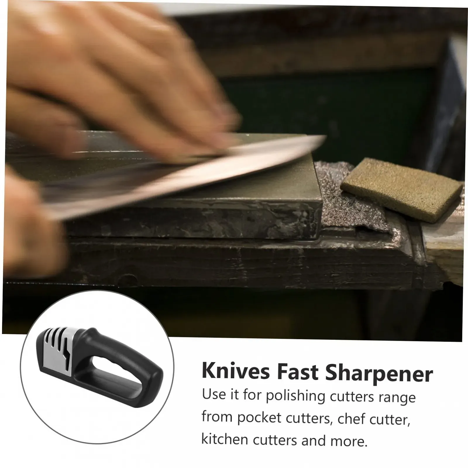 Точило для ножів VALICLUD регульоване вольфрамова сталь професійне антиковзне, фото №7