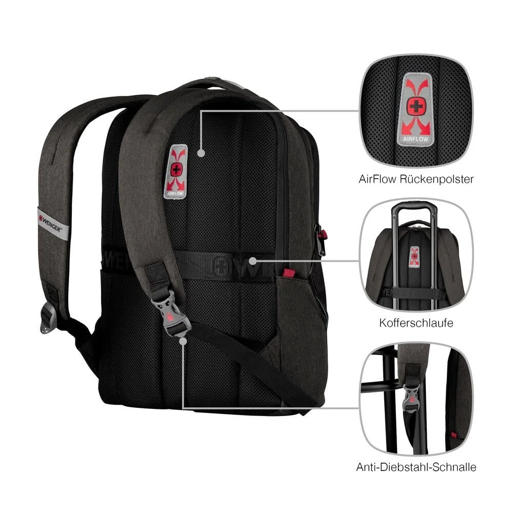 Рюкзак для ноутбука WENGER MX Professional 16 дюймов Серый, фото №5