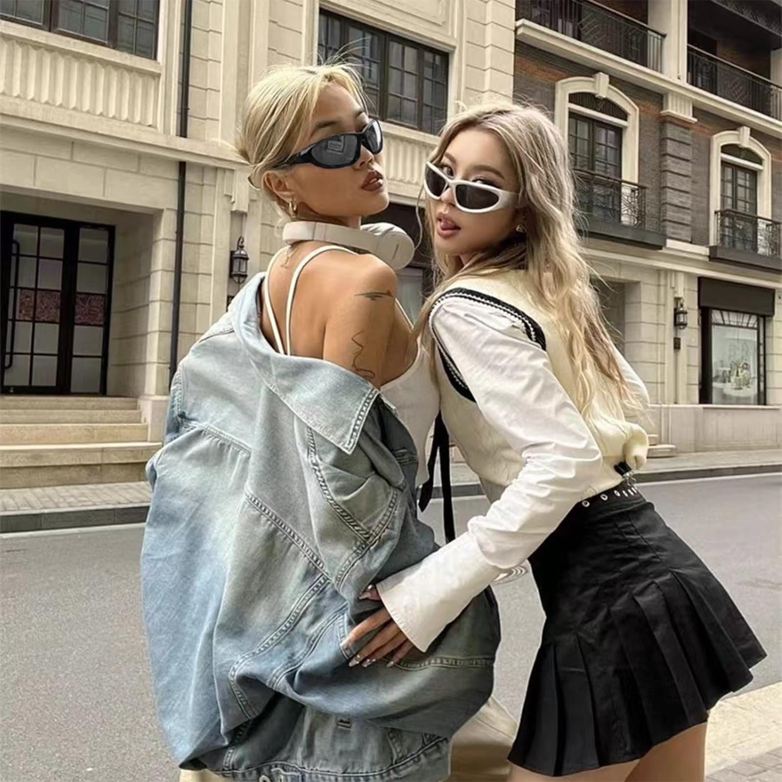 Солнцезащитные очки FOSDICK, 3 шт., Y2k, футуристические, легкие, обертывающие UV400, поляризованные спортивные, фото №4 Солнцезащитные очки FOSDICK, 3 шт., Y2k, футуристические, легкие, обертывающие UV400, поляризованные спортивные, фото №4