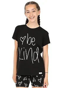 Пижама ThePyjamaFactory Be Kind Love Короткая Хлопок для девочек synthetic.ua - Фото 1