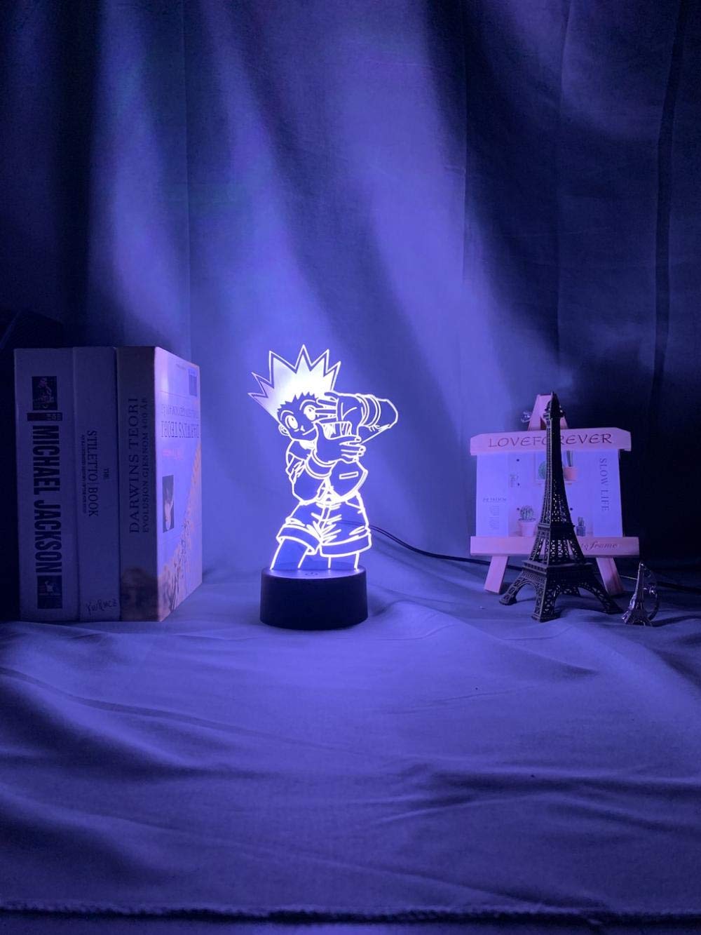 Светильник LED RGB 3D Иллюзия Аниме Hunter X Hunter 7 Цветов Без Пульта, фото №4