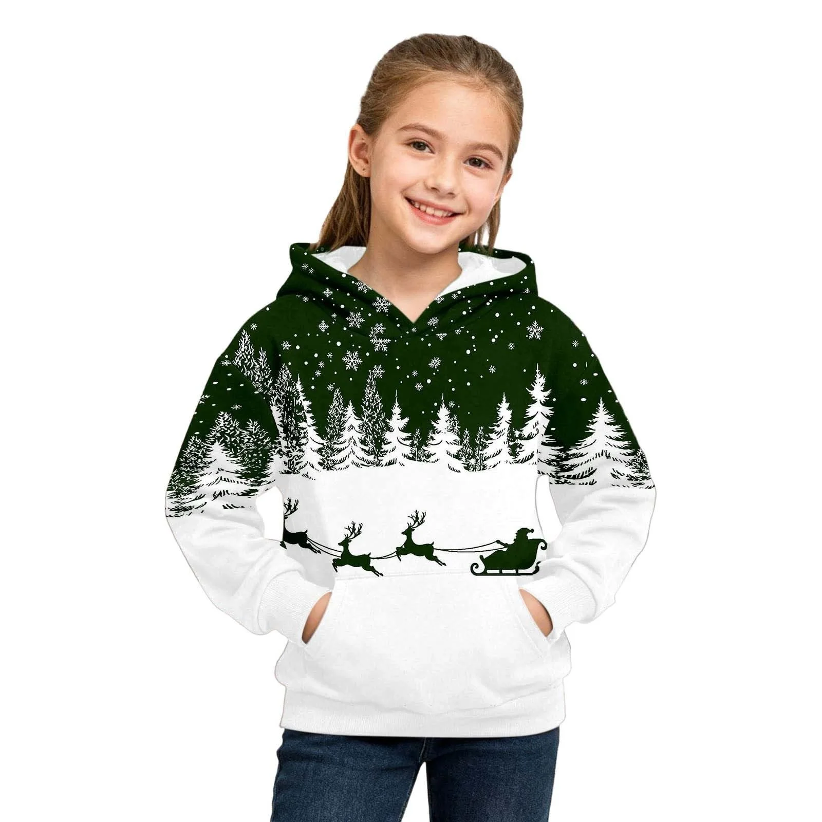 Пуловер для дівчат зимова флісова, фото №1