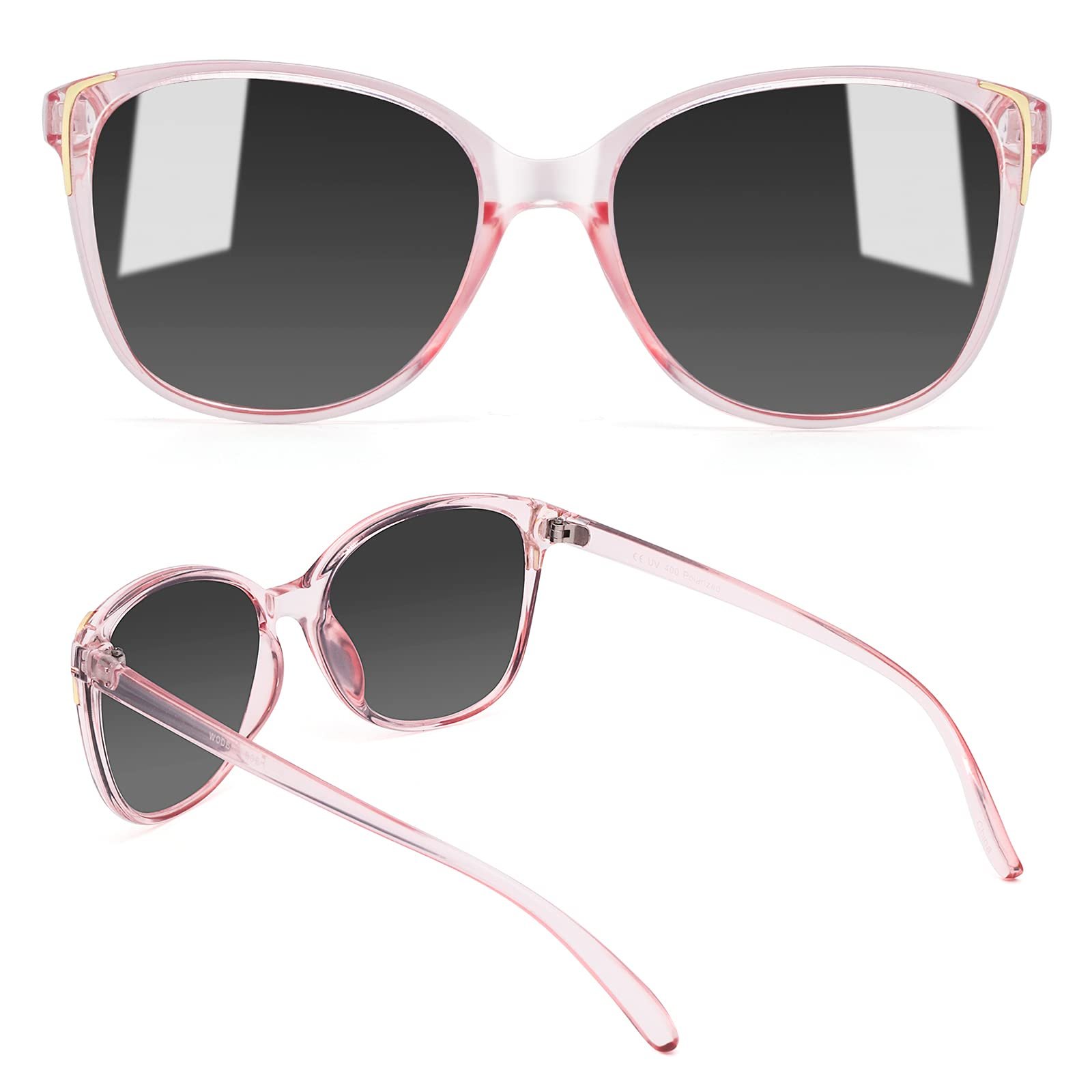 Солнцезащитные очки Cateye Face Shadow Поляризованные с UV400 защитой Металлическая декорация Современные Сверхлегкие Для улицы, фото №3