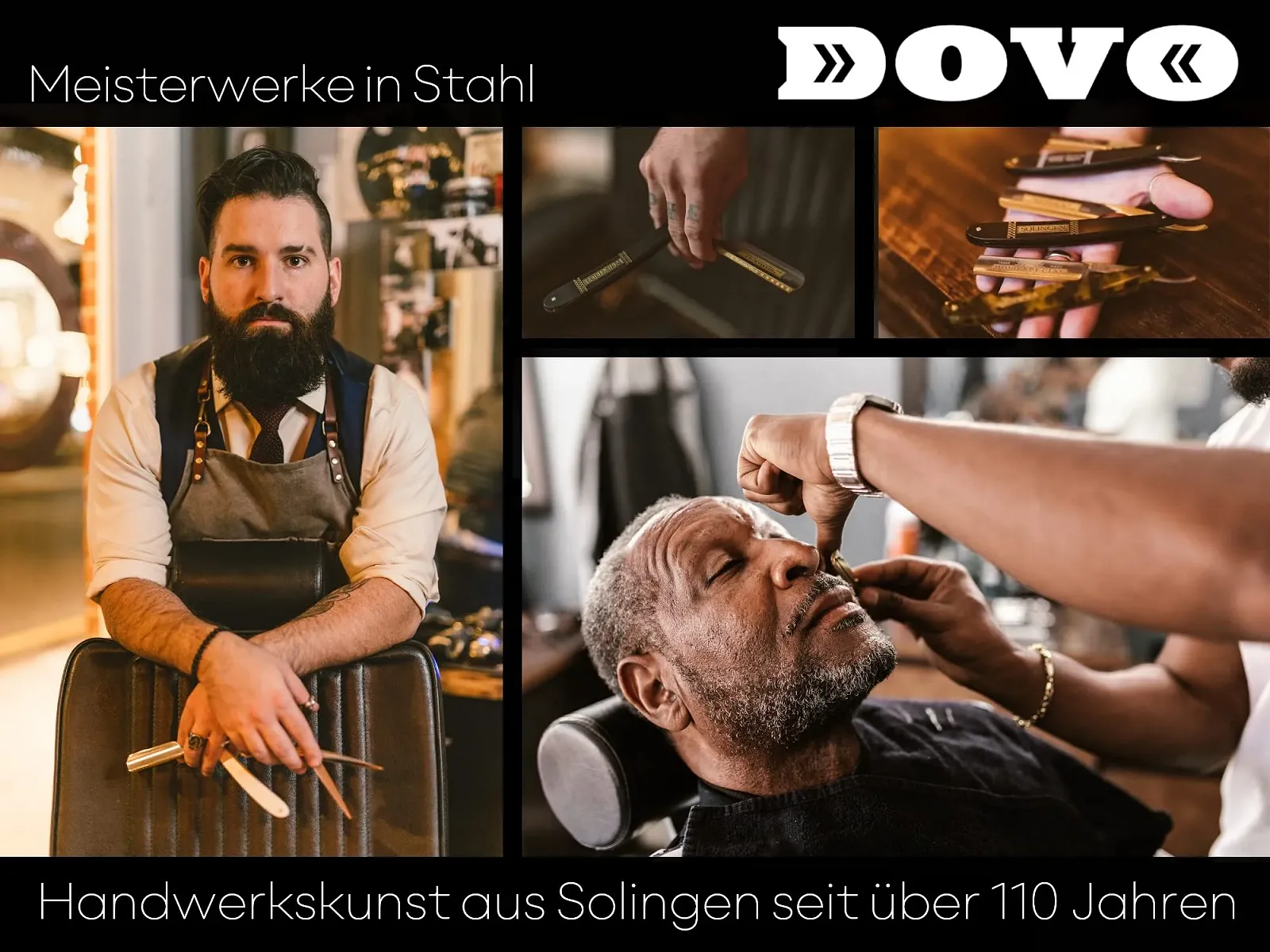 Опасная бритва Dovo Prima Ebony Черная 5/8 дюйма, фото №8