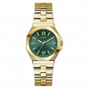 Женские часы GUESS Empress GW0873L2 Нержавеющая сталь Золотой, Зеленый, Современный - Фото 1