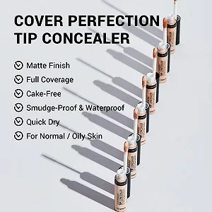 Консилер THE SAEM Cover Perfection Tip SPF28 PA++ 6,5 г # Aufheller - Strahlender Highlighter Світло-рожевий synthetic.ua - Фото 1