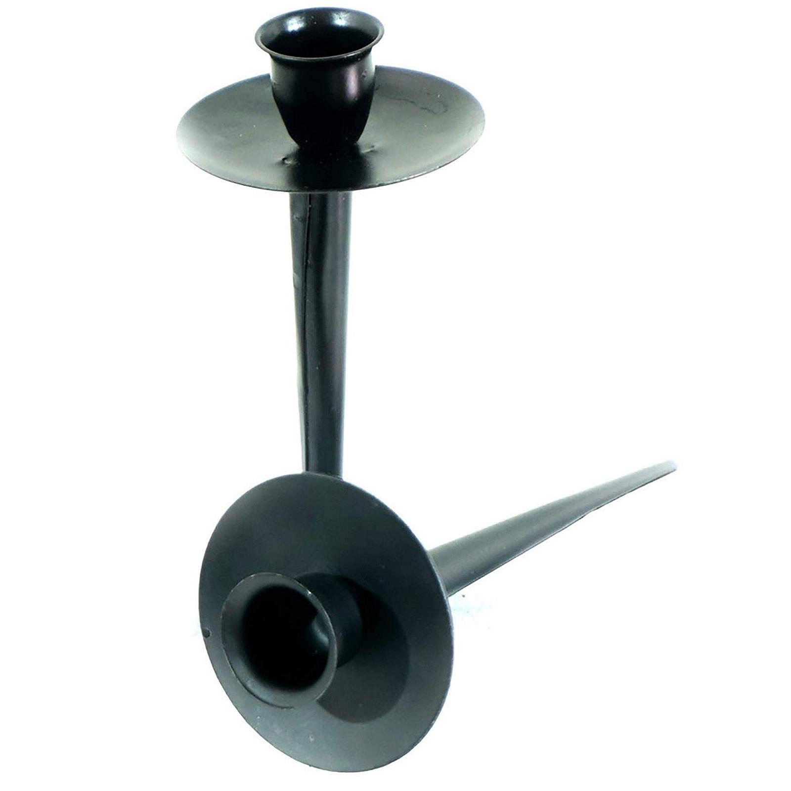 Підсвічник Annastore Набір 4 шт. Металевий Адвент Висота 10 см Чорний, фото №3