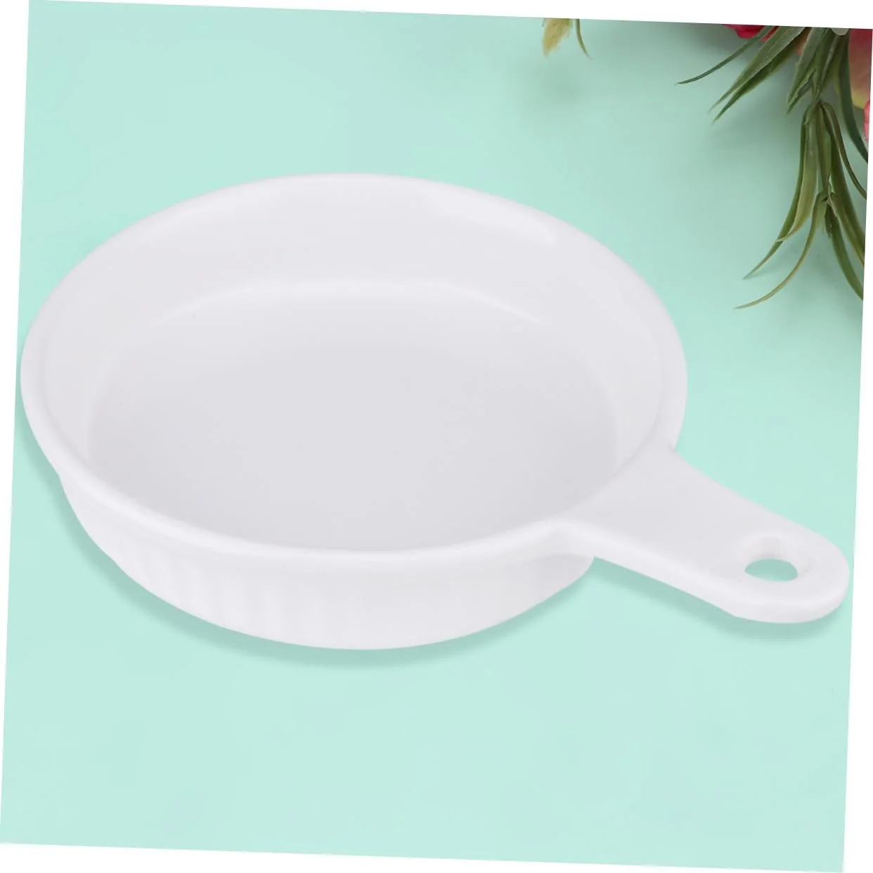 Форма для запікання VICASKY керамічна кругла з ручкою Біла, фото №7 Форма для запікання VICASKY керамічна кругла з ручкою Біла, фото №7